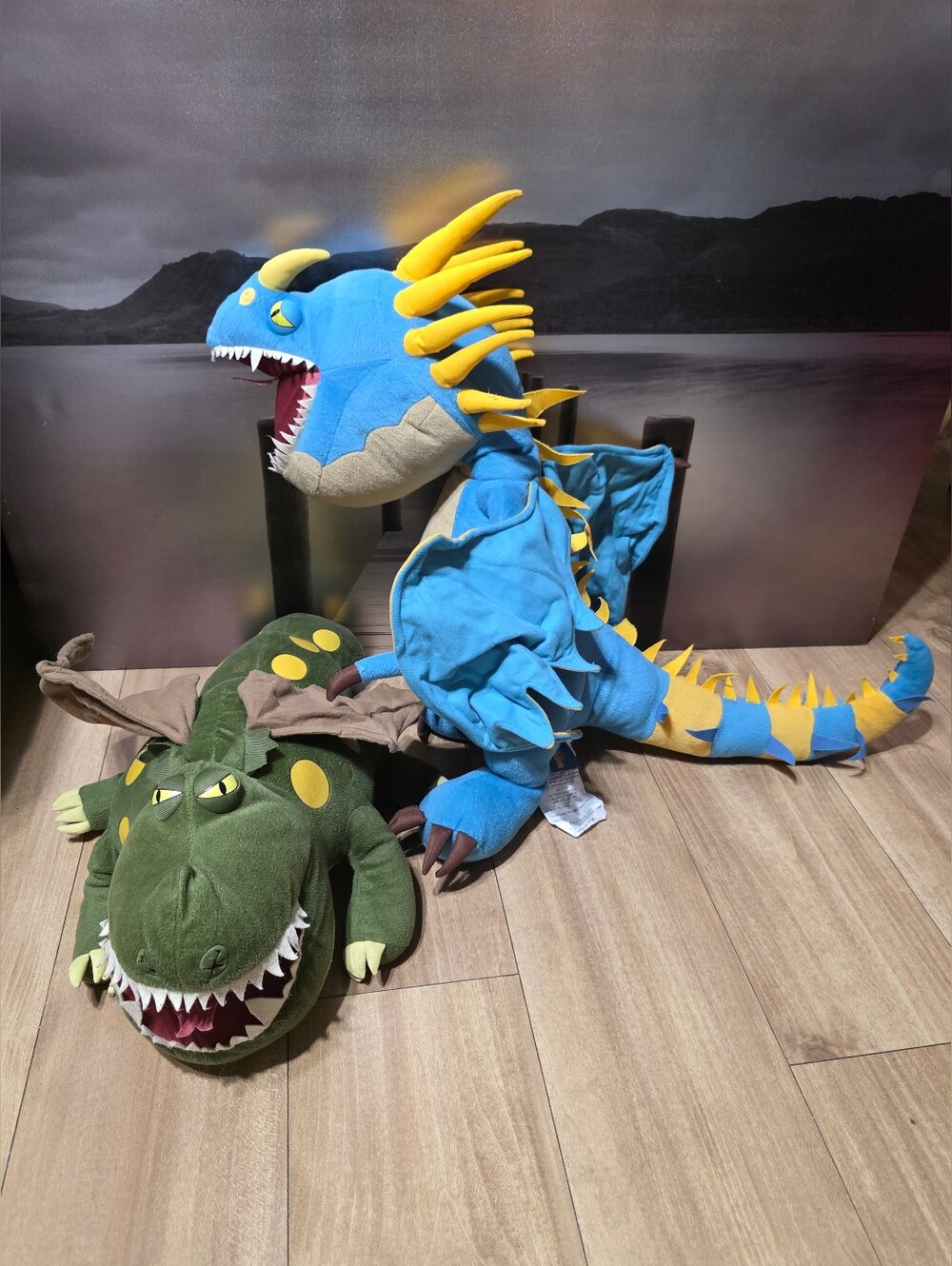 LARGE Stormfly How to Train your Dragon Plush 32 Gronckle Pillow Time Pal